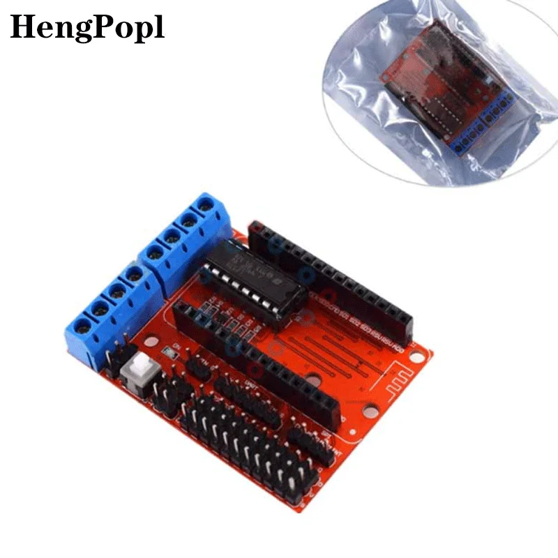 Моторный щит L293D для ESP-12E из набора ESP8266 esp 12E kit diy rc toy wifi smart car remote control on.