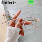 Ralferty 2022 роскошная женская оправа для очков кошачий глаз треугольная металлическая 0 диоптрия оптические очки по рецепту компьютерная оправа для очков