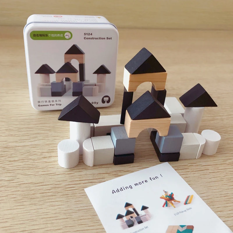 

Children Educational Building Blocks Montessori Toy Domino Tangram Puzzles Mofang Chess Toys Baby Early Education Cognition Toy