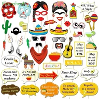 mexican fiesta photo props decorative supplies paper cinco de mayo party decorations for birthday party baby shower carnivals