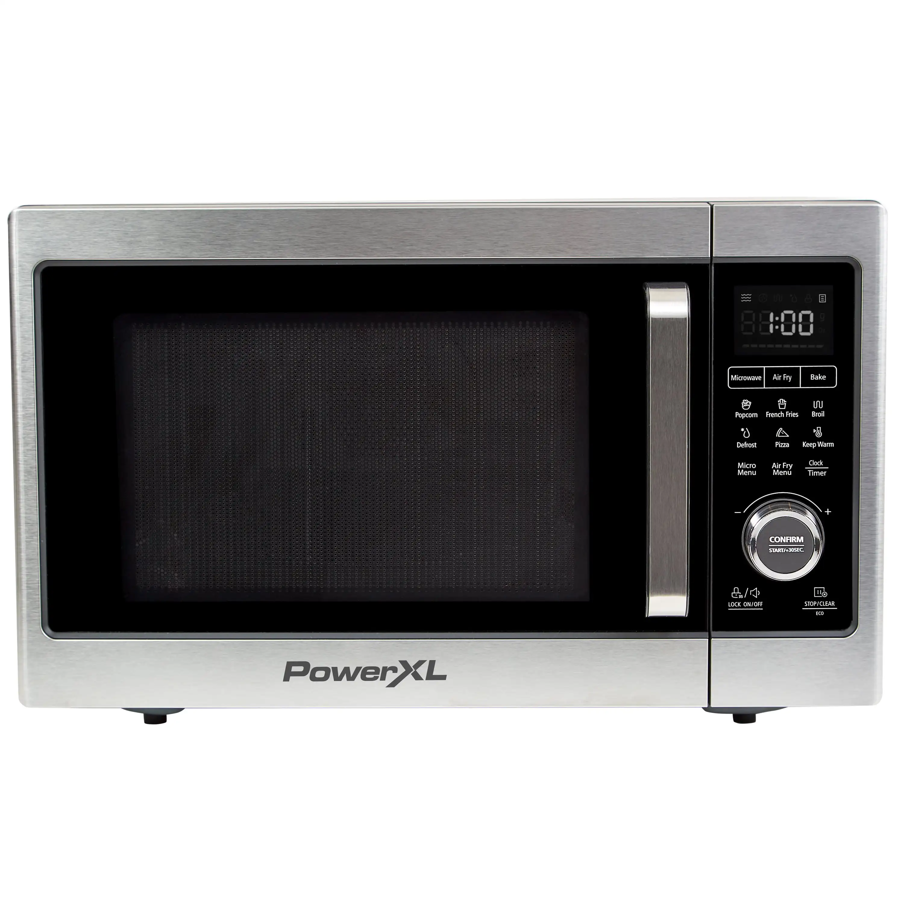 Microwave Air Fryer Plus, Stainless Steel / Black, 1cu.