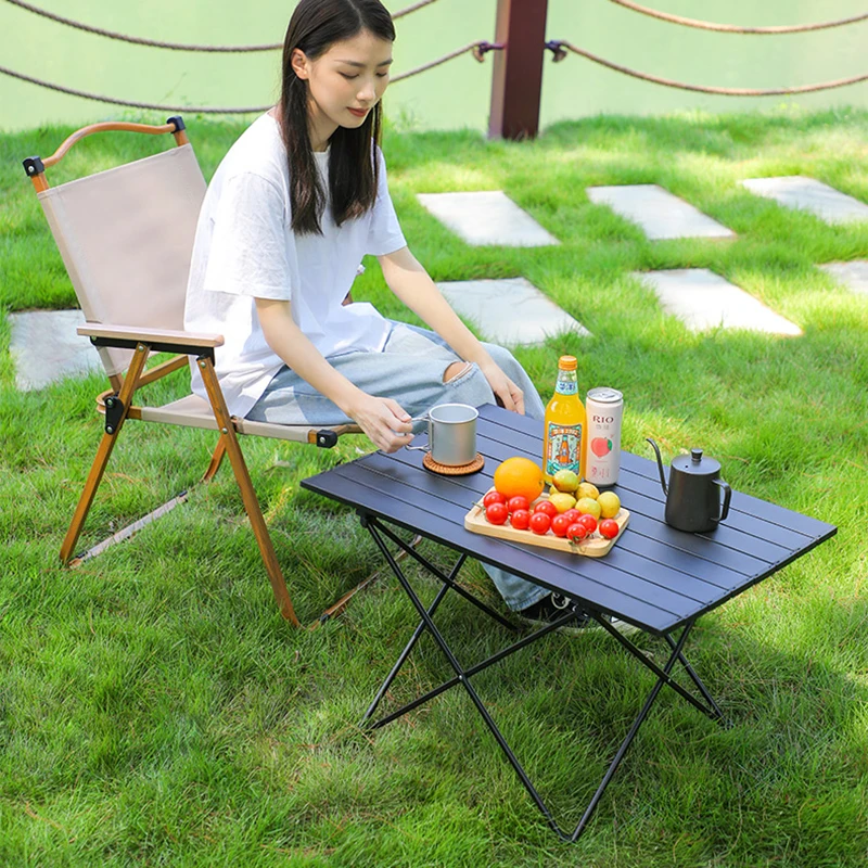 

Folding Kitchen Outdoor Table Glamping Coffee Dinning Portable Table Fishing Barbecue Mesa Plegables Garden Furniture MZY35XP