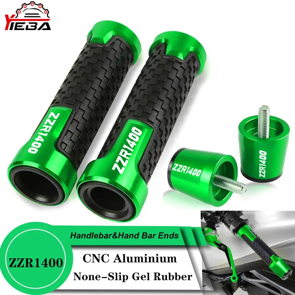 

Motorcycle Accessories 7/8" 22mm Handlebar Grips Handle Bar Ends Cap Plug For KAWASAKI ZZR1400 ZZR 1400 ZZR-1400 2006 2007-2019