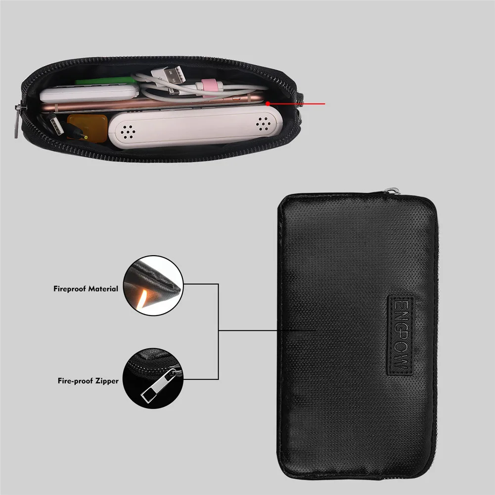 Противопожарная сумка для GPS RFID Фарадея чехол-клетка кошелек защитный чехол