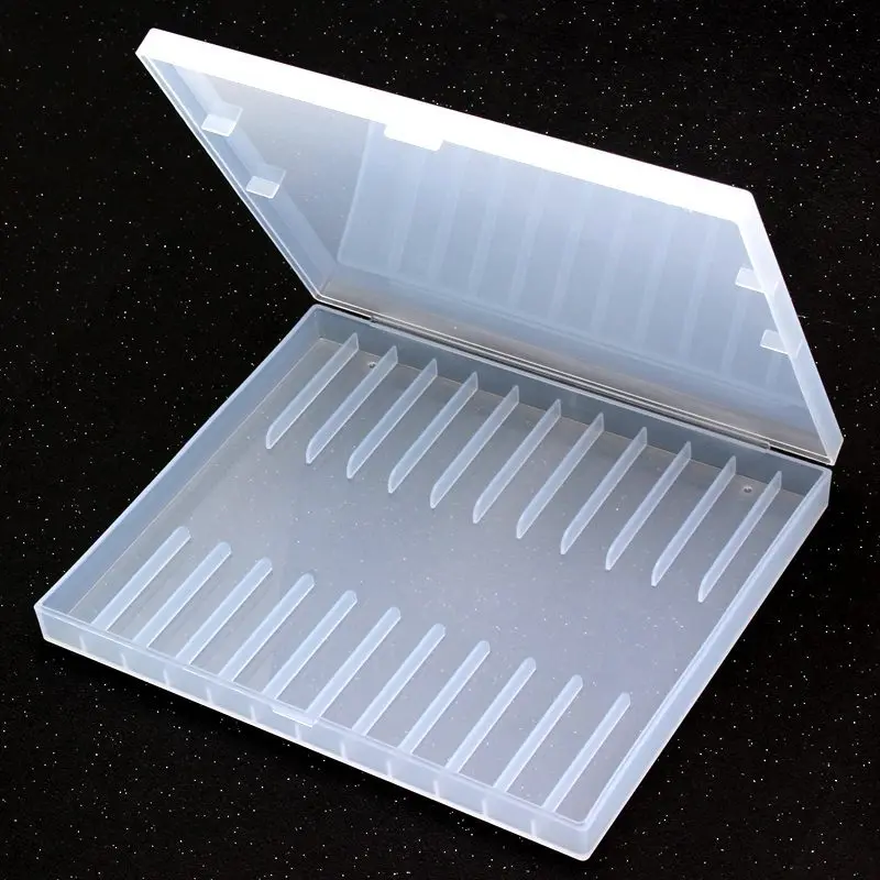 Cross Border Pen Storage Box 12 Grid Plastic Box Display and Arrangement Box Stationery Display Box Neutral Pen Watercolor Pen