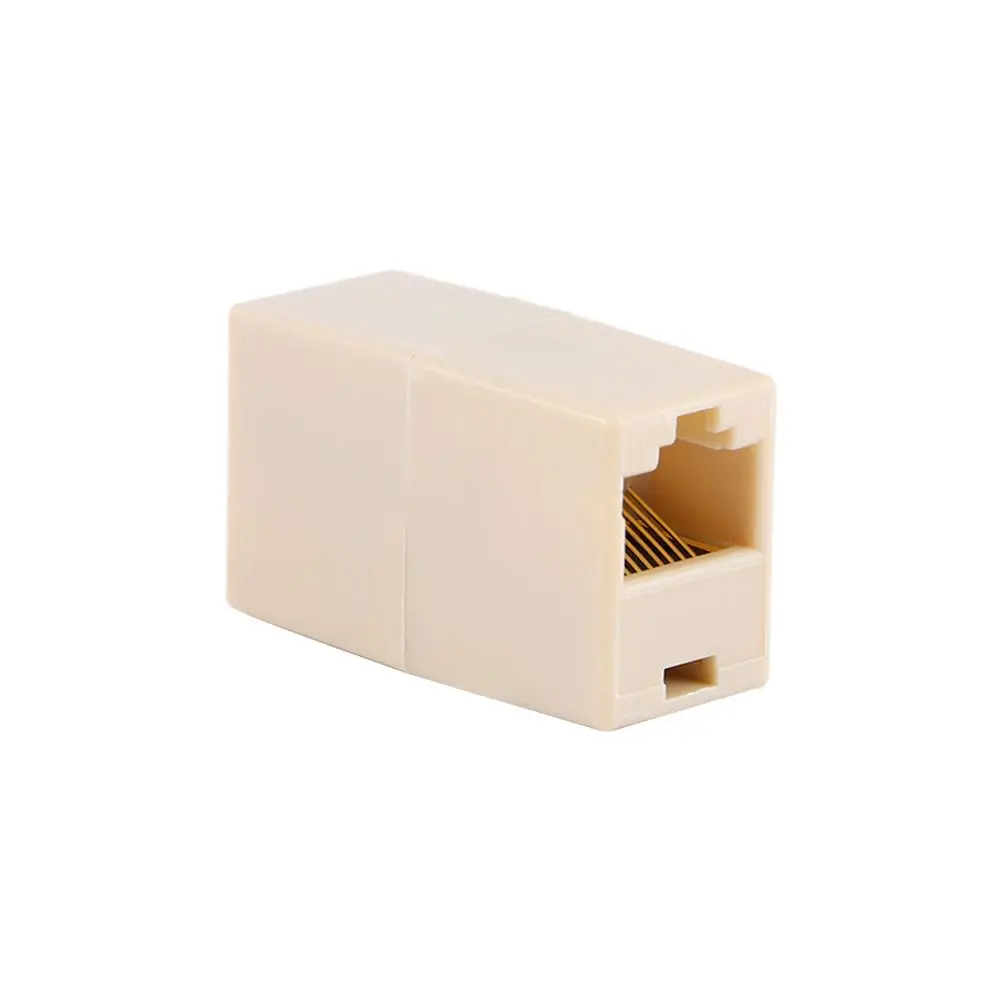 Адаптер RJ45 Ethernet Разъем Компьютерная розетка Разъемы сетевого кабеля Двойная