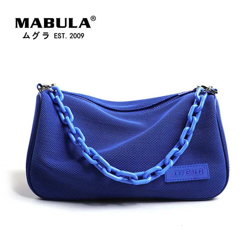 

Summer Mesh Breathable Women Shoulder Bags Candy Color Stylish Gym Crossbody Bag With Chain Colorful Handbag