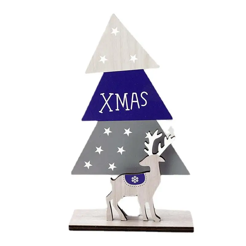 

Christmas Tabletop Decorations Christmas Tree Deer Wooden Craft Tabletop Decor Christmas Winter Theme Party Supplies Table