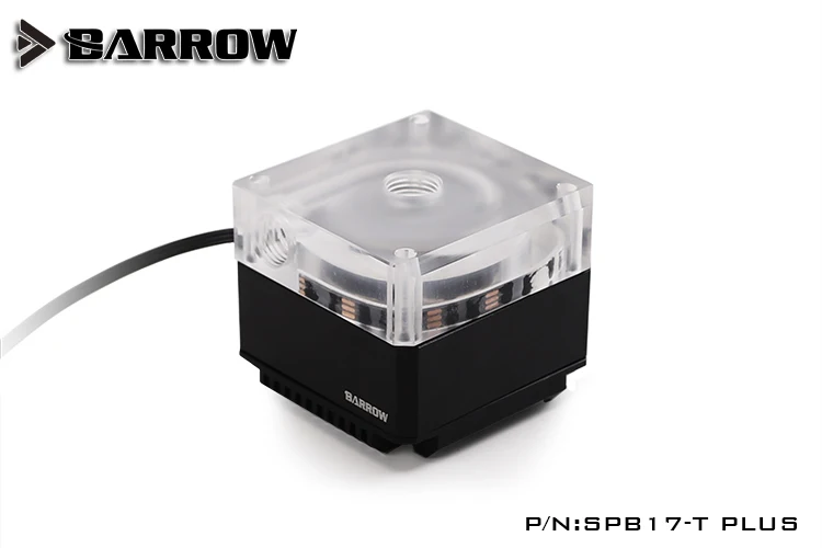 Barrow SPB17-T PLUS, версия 17 Вт насосы с ШИМ, с алюминиевой крышкой радиатора, для платы водного пути Barrow