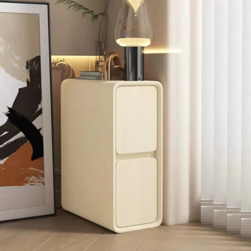 

Винтажный уникальный прикроватный столик с выдвижными ящиками, дизайнерский узкий минималистичный шкаф для хранения, узкая мебель для гостиной