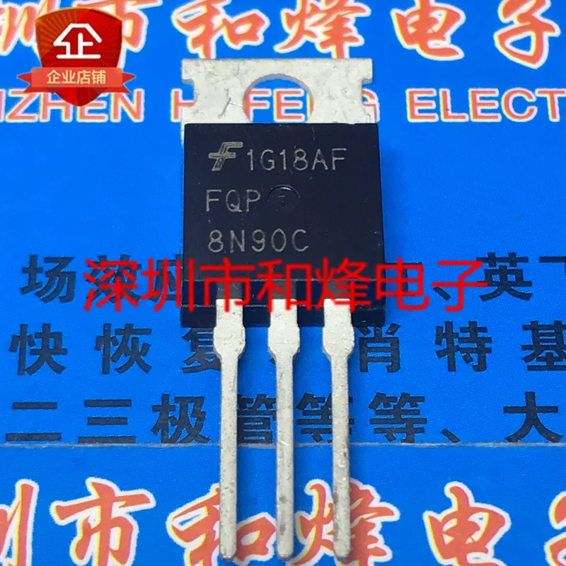 

30pcs original new FQP8N90C TO-220F 6.3A 900V