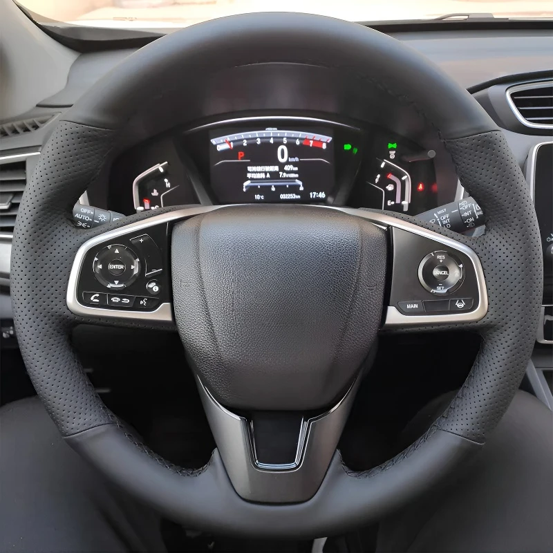 

Для моделей Honda CR-V 17-21, сшитый вручную чехол на руль, легкий и дышащий дизайн с полным покрытием, модификация