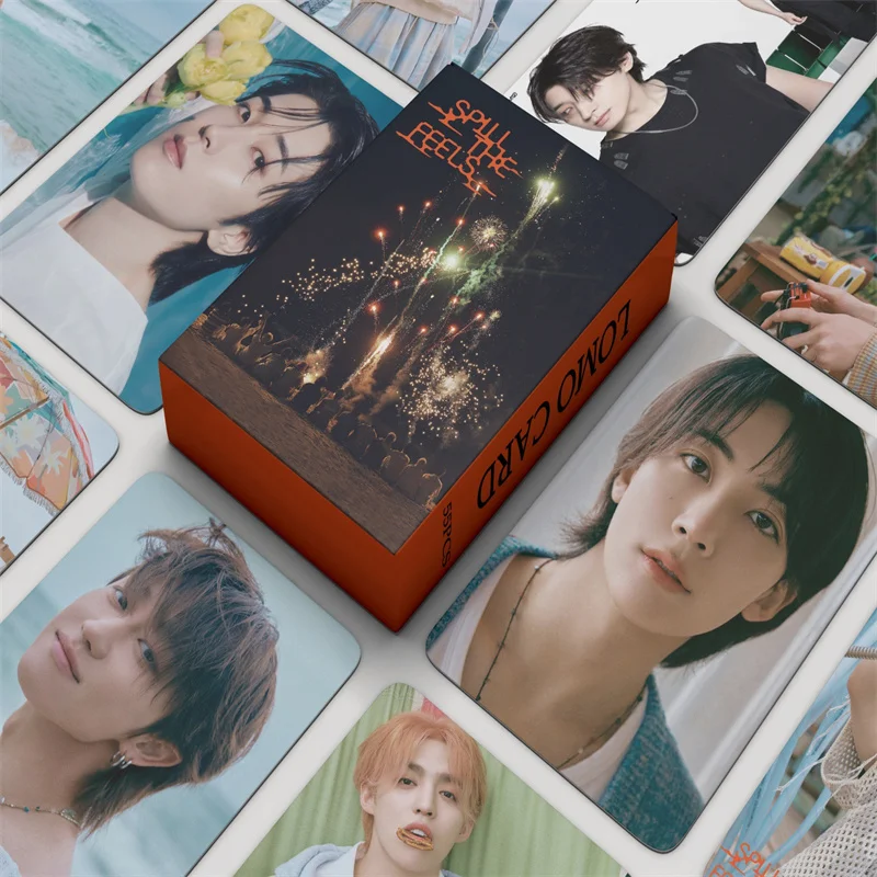 55 шт./комплект фотокарточки с принтом идола для мальчиков