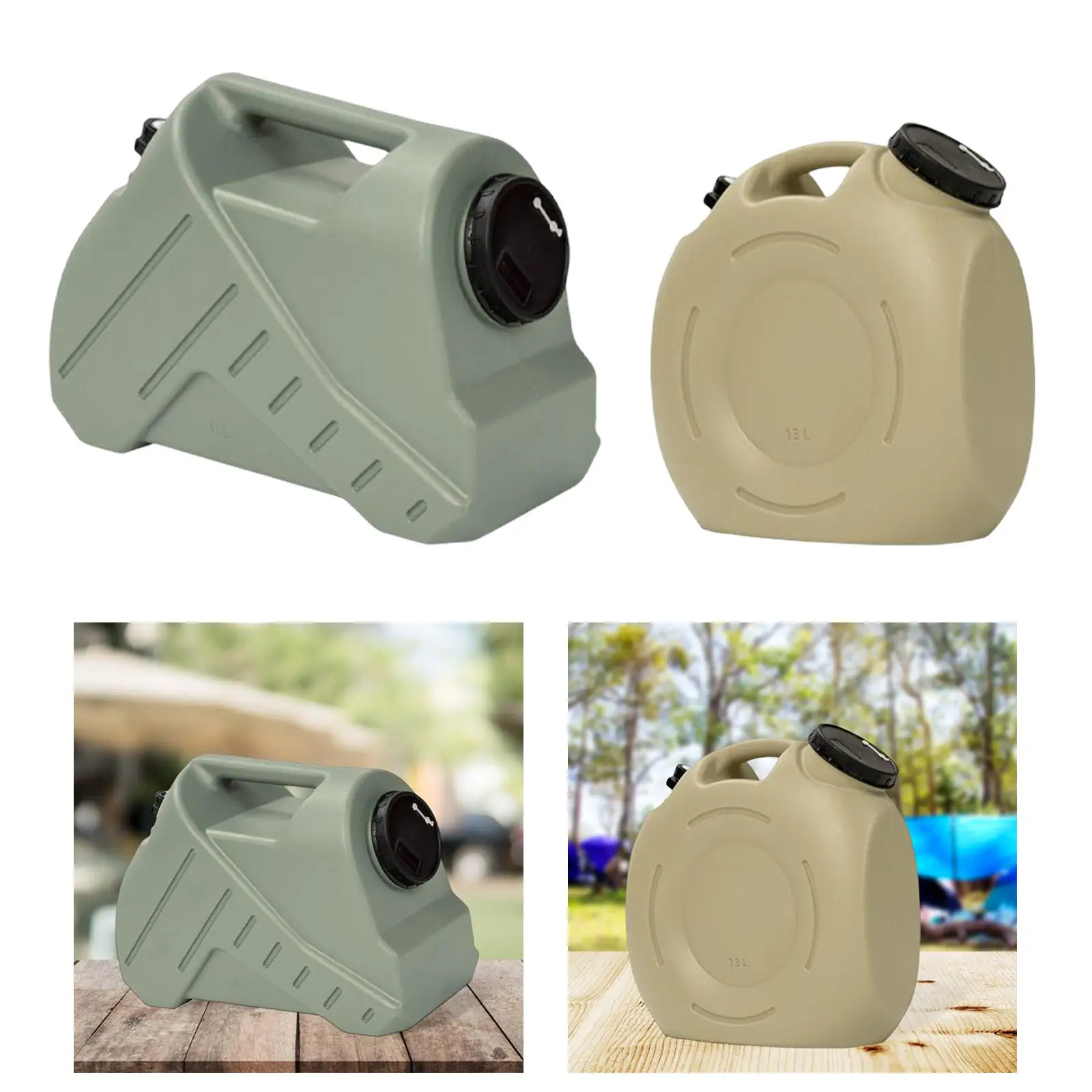 

Portable Water Storage Carrier with Spigot Drink Dispenser Water Jug Canister Bottle for Tourism Outside Activities Hiking BBQ