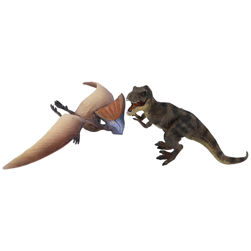 

2 Pcs Plastic Dinosaur Figure Toy Model Toys Kids Children Boys Gifts, 31 X 17 X 13Cm & 22.5 X 9Cm