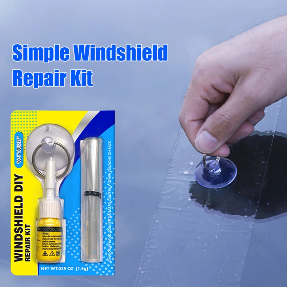 

Car Glass Repair Kit Windshield Repair Tool Pump Type Car Styling Auto Windscreen Repair Kit for Chip Crack Star-Shaped Crescent