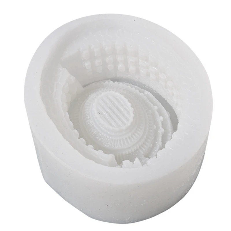 

Silicone Mould, Candle Holder Mould, 3D Toy Gym Silicone Mould Flower Pot Concrete Cement Colosseum Decorative Tray