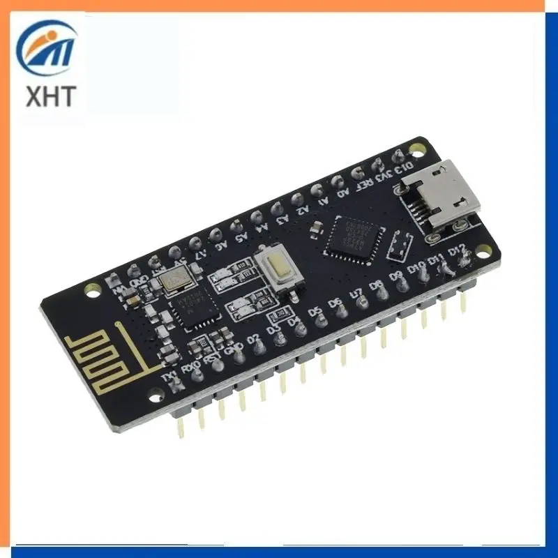 RF-Nano для Arduino Nano V3.0 Micro USB плата ATmega328P QFN32 5 в 16 м CH340 интегрированная NRF24l01 + 2 4G