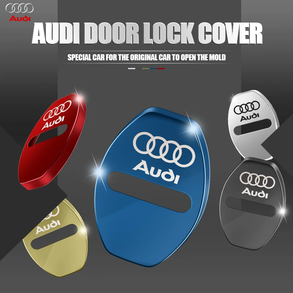 4 шт. крышка замка двери автомобиля из нержавеющей стали защитная наклейка на