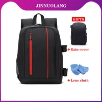 jinnuoolang portable waterproof scratch proof dual shoulders backpack camera bags digital dslr photo video bag laptop backpacks