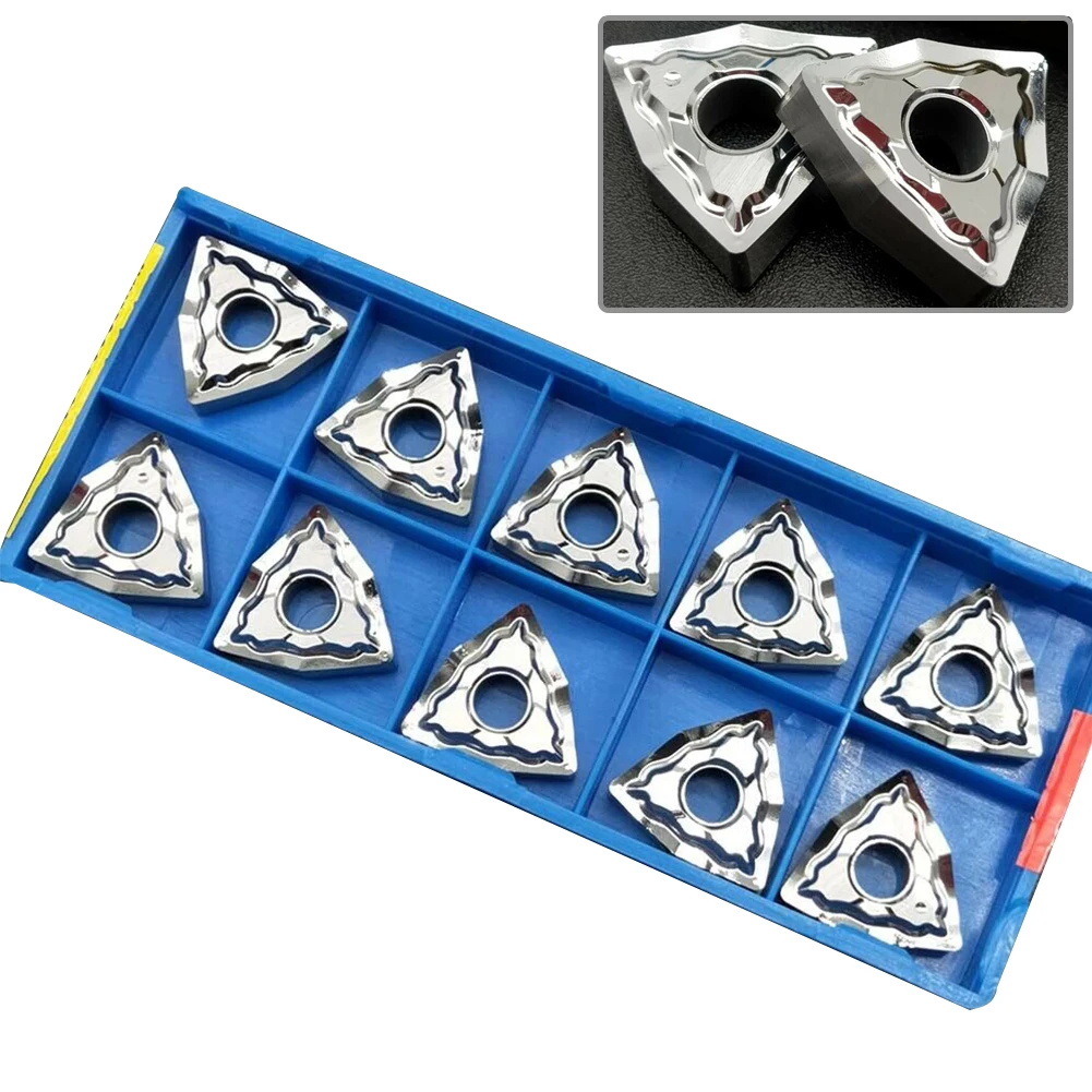 

Carbide Inserts Insert For Aluminum High Grip Strength Long Service Life Replacement Silver Tool Versatile Durable New