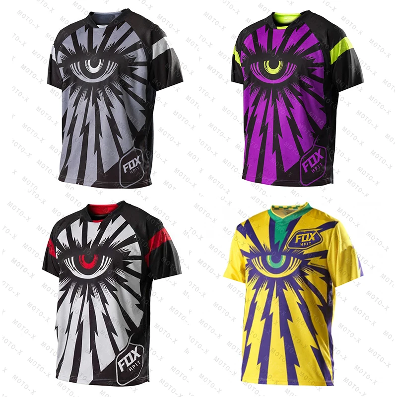 

2022 Hpit Fox Motorcycle Mountain Bike Team Downhill Jersey MTB Offroad MX Bicycle Locomotive Shirt Cross Country Mountain Bike