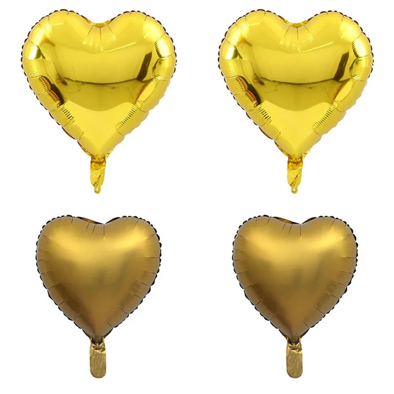 

30 Pieces of 18" Gold Mylar Heart Balloon Foil Balloons for Valentine's Day Wedding Engagement and Baby Shower Decorations