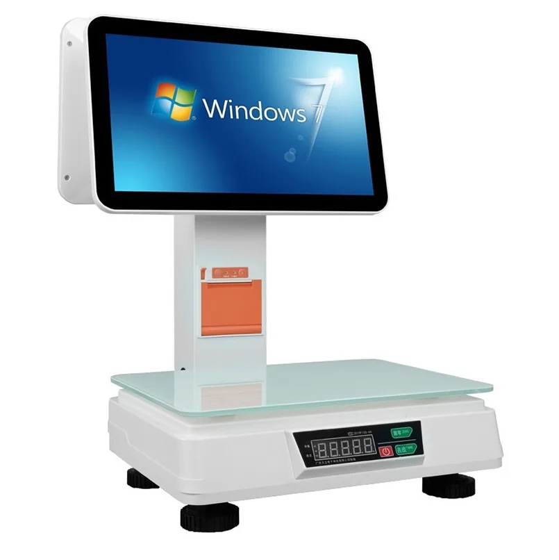 

windows 7 android Touch screen all in one weight balance machine printer terminal pos system