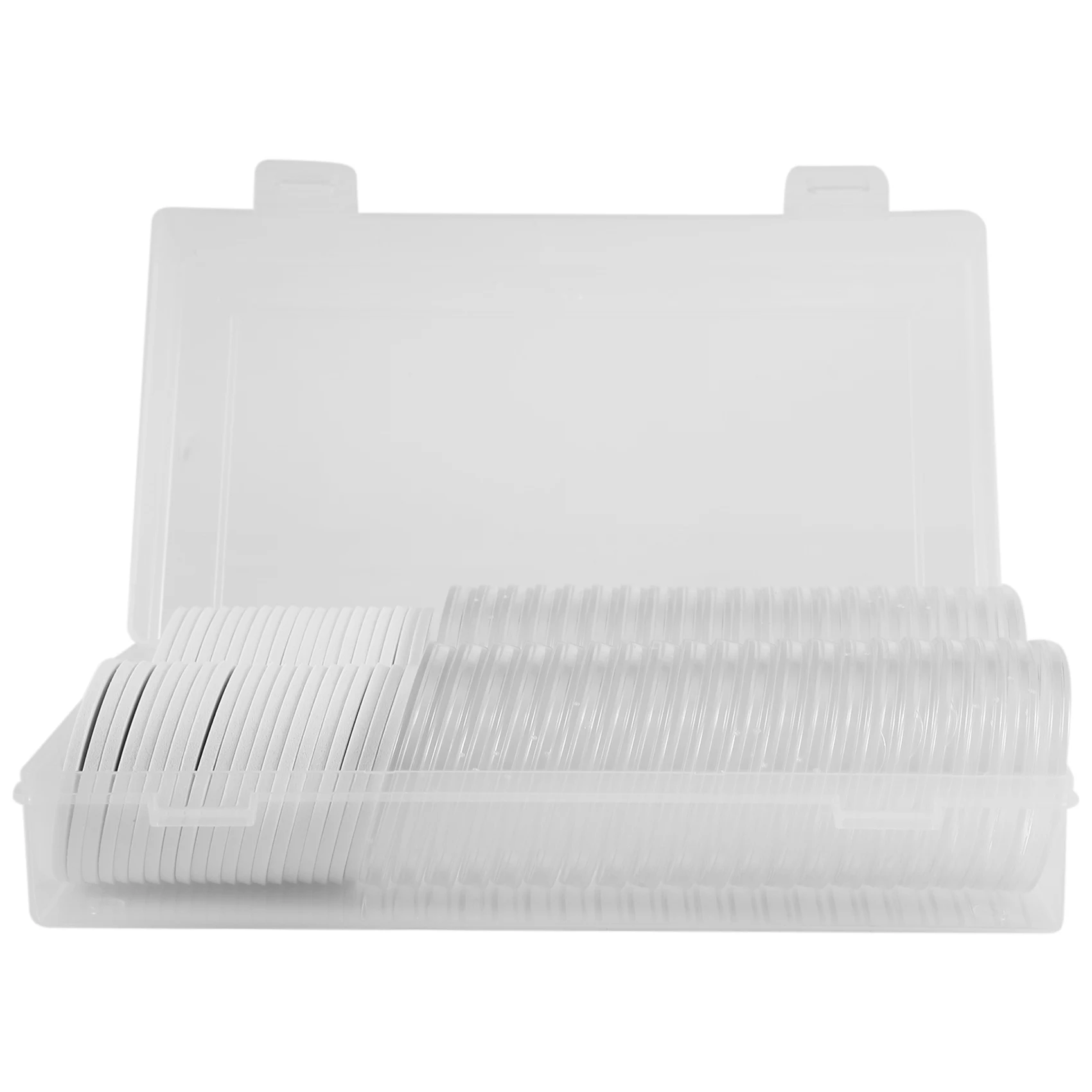 

46 mm Coin Capsules Plastic Round Coin Holder Case and 7Sizes (16/20/25/27/30/38/46mm) Protect Gasket