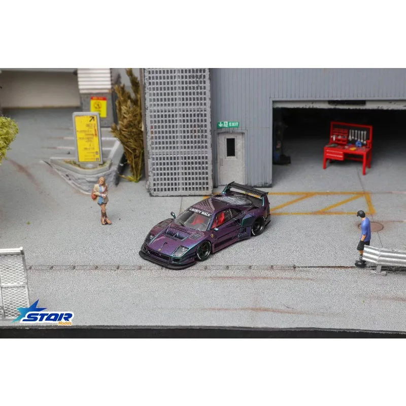 Фото Модель автомобиля Diecast Star Model F40 Widebody из сплава, масштаб 1:64, с дизайном «Прыгающий конь» №5