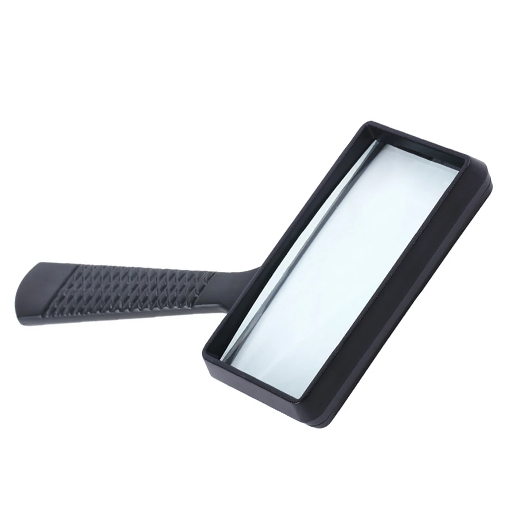 

Handheld 3X Magnifier Optical Glass Lens Rectangle Magnifier Reading Magnifying Tools