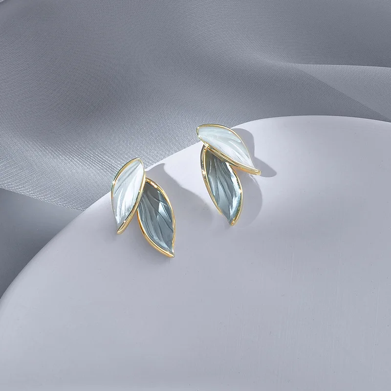 

Fashion Elegant Leaf Stud Earrings for Women Fine Jewelry Daily Earrings Party Earrings Accessories Gifts