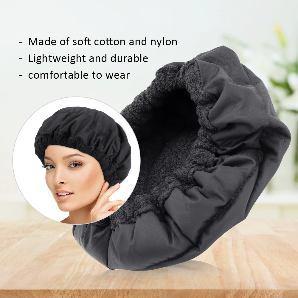 Flaxseed Hair Care Cap Heating Steaming Microwave Hair Dryers Nourishing Hair Oiling Cap Thermal for Home SPA Bath Oil Hair Mask