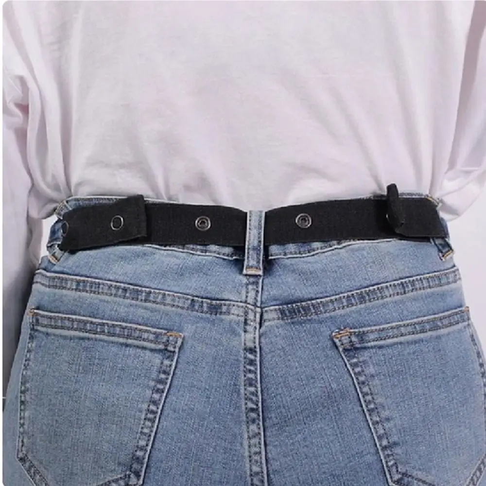 

Elastic Belts For Women Men Invisible for Jeans Belt Without Buckle Easy Belts Men Pregnant Pants Waist Extension Belt No Hassle