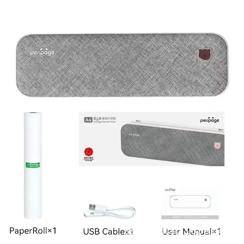 Peripage A40 Tragbarer A4-Thermodruck с разрешением 203 точек на дюйм Sans-Fil-Dokumentendruck Fur (1) Buros