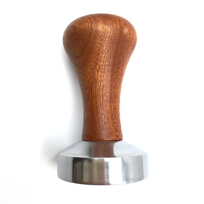 

51mm/53mm/58mm Espresso Coffee Tamper Aluminum Coffee Distributor leveler Tool Bean Press Hammer with Wooden Handle for BaristaL