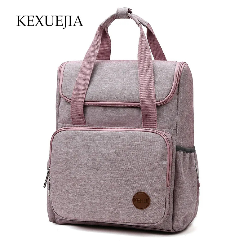 

KEXUEJIA Baby Car Bag Mummy Bag Oxford Cloth Female Backpack Brand Diaper Bag Fashion Large Capacity Mother Maternity Nappy Bag