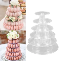 4610tiers macarons display stand plastic cupcake tower rack cake stand pvc tray for wedding birthday party decoration supplies