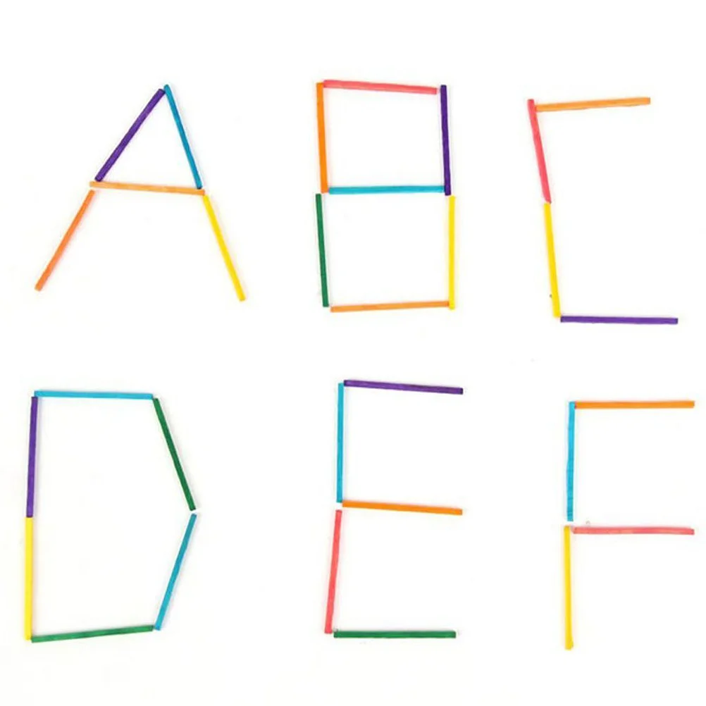 1000 шт. детские матч-палочки красочные деревянные игрушки DIY Декор матчи