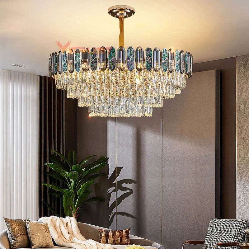 Роскошная хрустальная светодиодная люстра K9 потолочный подвесной светильник