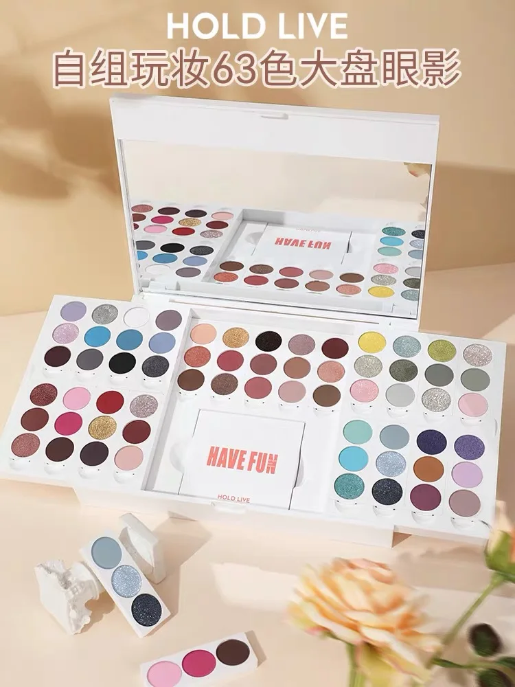 Макияж для игры в прямом эфире 63 Цвета тени век синяя мята Mambo черный ручная