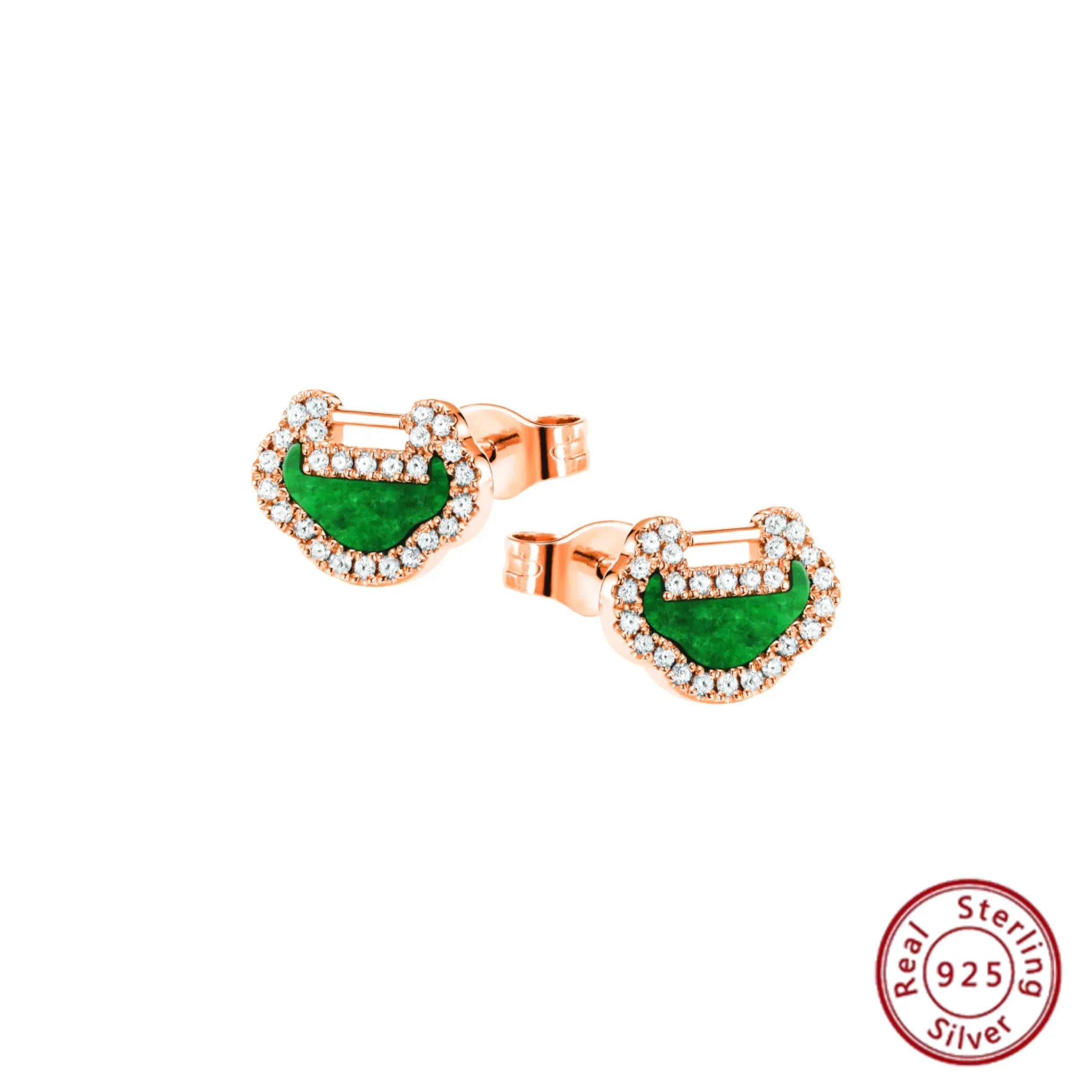 Новое поступление 2024: женские серьги-гвоздики Qeelin S925 из чистого серебра шикарный