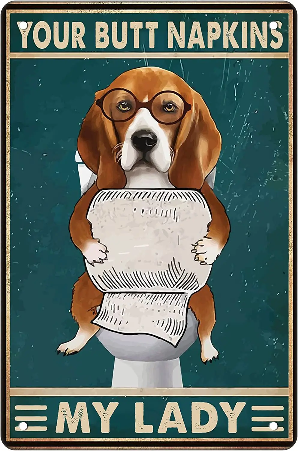 

Funny Dog Wall Decor Sign Yellow Dog Bathroom Sign Gothic Decor Medieval Decor Dog Wall Decor Dog Wall Art Poster Retro Poster