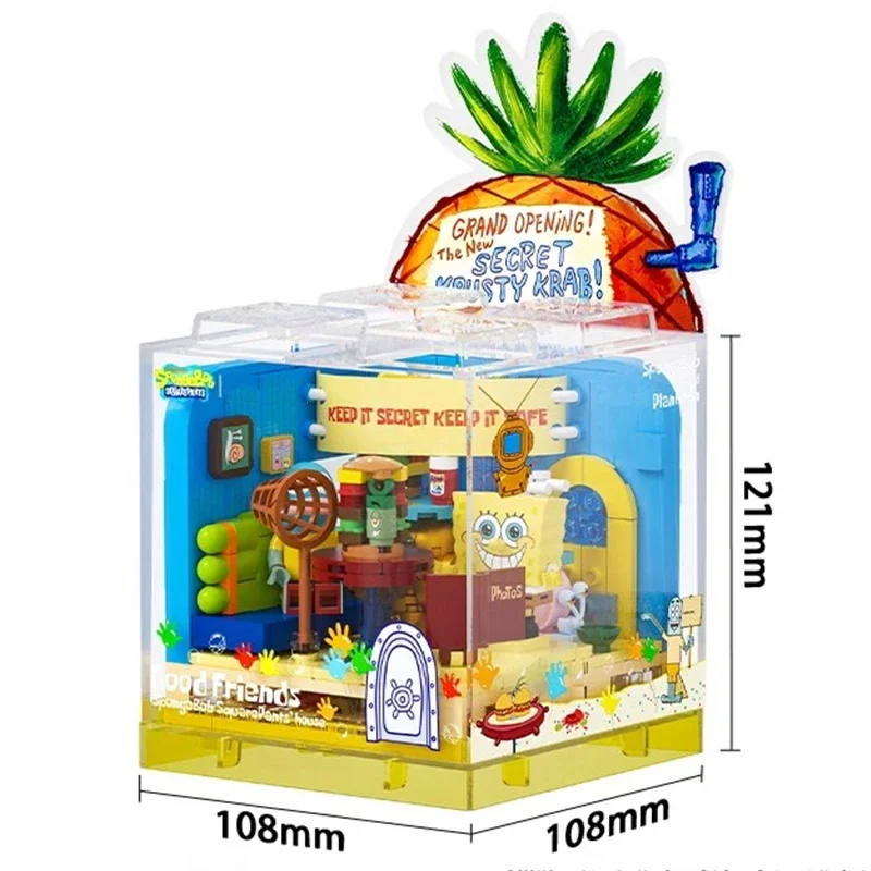 Губка Боб строительные блоки песчаный Патрик звезда кальмар щупальца собранные