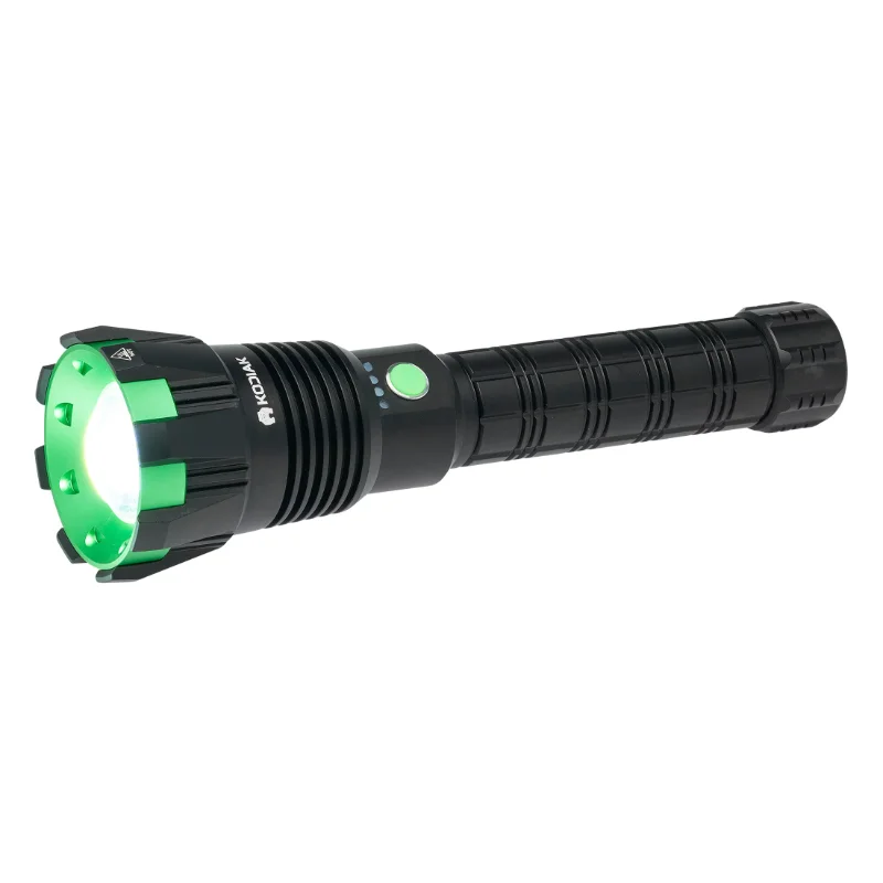 

Kodiak Kolossus Rechargeable Tactical Flashlight COB LED Light Output up to 15,000 Lumens