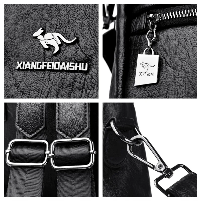 Женская сумка 2022 трендовый женский кожаный рюкзак большой емкости простой стиль