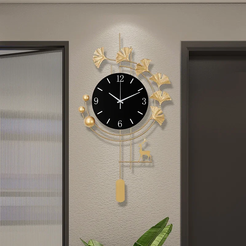 Офисные кавайные уникальные настенные часы бесшумные скандинавские предметы