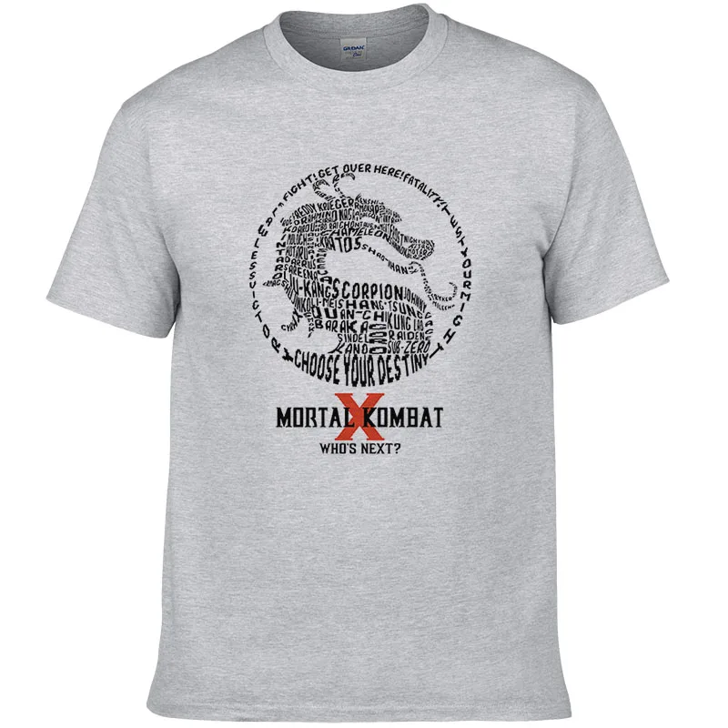 Брендовая Футболка с принтом игры Mortal Kombat мужские футболки в стиле хип-хоп SUB-ZERO MK