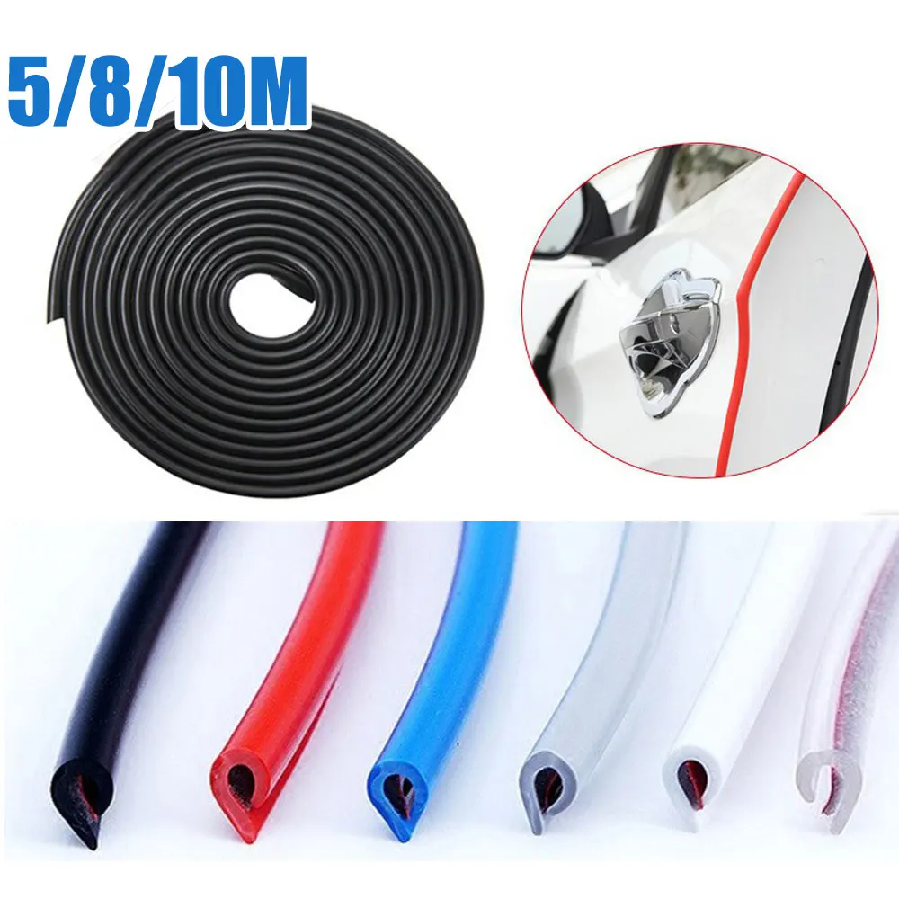

5M/8M/10M U Type Car Strips Sealing Scratch Protector Moulding Strip Protection Anti-rub Door Edge Rubber Strip DIY Car-styling