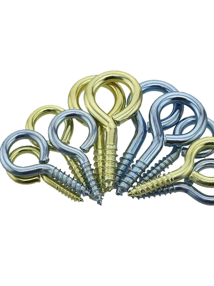 

1 #-14 # овечьи глазки винт для ногтей самонарезающее кольцо для ногтей с цинковым и медным покрытием кольцо для улучшения дома